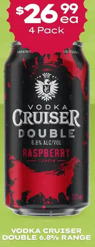 Thirsty Camel Vodka cruiser double 6.8% range offer