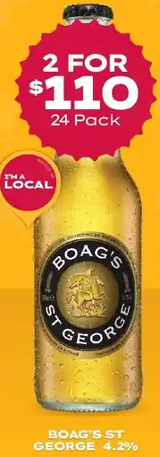 Thirsty Camel Boag's st george 4.2% offer