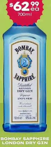 Thirsty Camel Bombay sapphire london dry gin offer