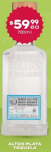 Thirsty Camel Altos plata tequila offer