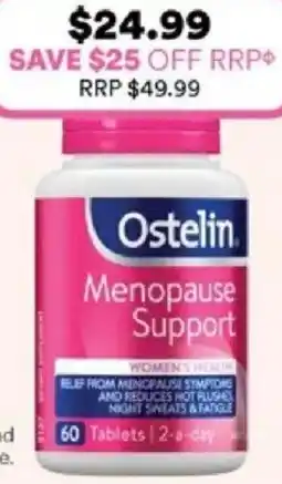 Priceline Ostelin Menopause Support offer
