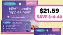 Priceline HPA Lanolin Nipple Cream offer