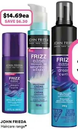 Priceline John frieda haircare range offer