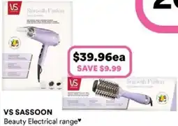 Priceline Vs sassoon Beauty Electrical range offer