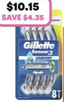 Priceline Gillette Sensor 3 offer