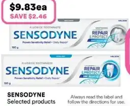 Priceline Sensodyne fluoride toothpaste offer