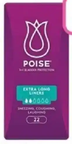 Priceline Poise extra long liners offer