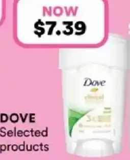 Priceline DOVE Selected products offer