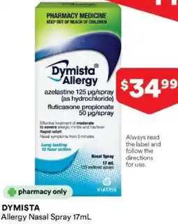 Priceline Dymista allergy nasal spray offer