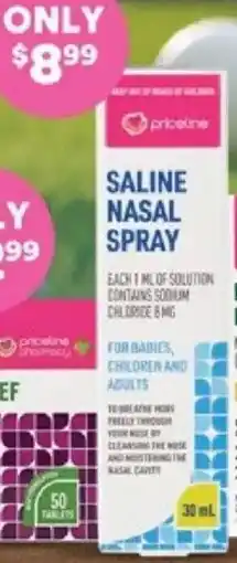 Priceline Saline nasal spray offer