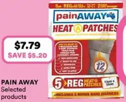 Priceline Pain away heat patches offer