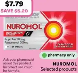 Priceline Nuromol dual action pain relief offer