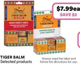 Priceline Tiger balm selected products offer