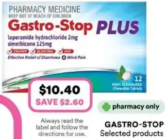 Priceline Gastro-stop plus offer