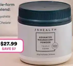 Priceline Js health advanced magnesium+ powder offer