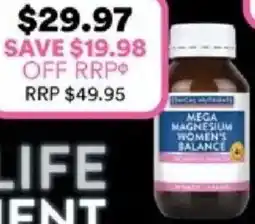 Priceline thical Nutrients Mega magnesium women's balance offer
