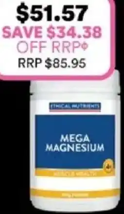 Priceline Ethical nutrients mega magnesium offer
