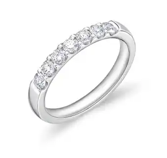 Grahams Jewellers Memoire 18ct white gold 1/2 carat diamond odessa eternity ring offer