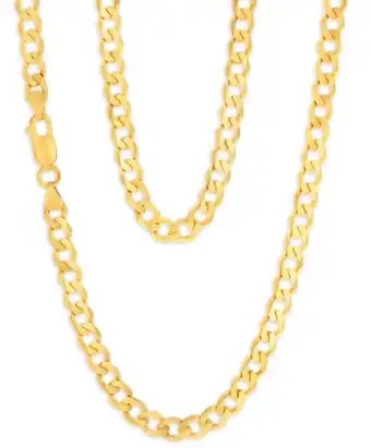 Grahams Jewellers 9ct yellow gold "noah" curb chain offer