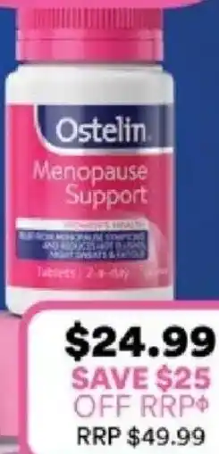 Priceline Ostelin Menopause Support offer