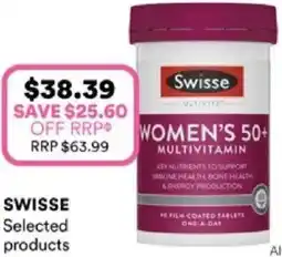 Priceline Swisse women's 50+ multivitamin offer