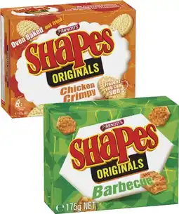 Coles Arnott's Shapes Crackers 130g-190g offer