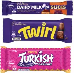 Coles Cadbury Chocolate Bar 30g-55g offer