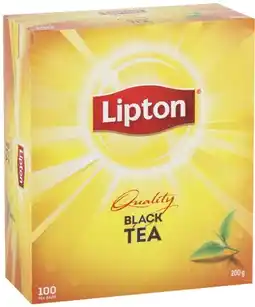 Coles Lipton Black Tea Bags 100 Pack offer