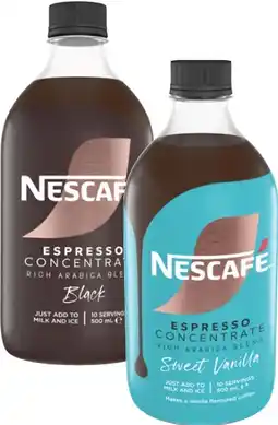 Coles Nescafé Espresso Coffee Concentrate 500mL offer