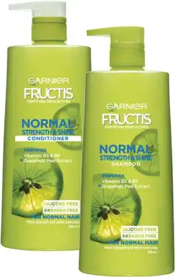 Coles Garnier Fructis Shampoo or Conditioner 850mL offer