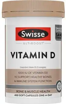 Coles Swisse Ultiboost Vitamin D Capsules 400 Pack offer