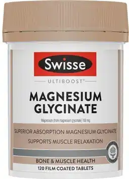 Coles Swisse Ultiboost Magnesium Glycinate Tablets 120 Pack offer