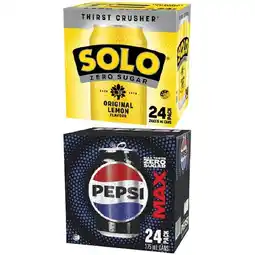 Woolworths Pepsi Max, Mountain Dew, Solo Zero Sugar or Sunkist Zero Sugar Soft Drink Varieties 24 x 375ml offer