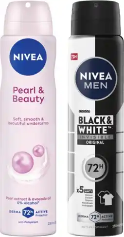 Coles Nivea Antiperspirant Aerosol Deodorant 250mL offer