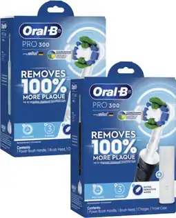 Coles Oral B Pro 300 Precision Clean Electric Toothbrush Black or Mint 1 Pack offer