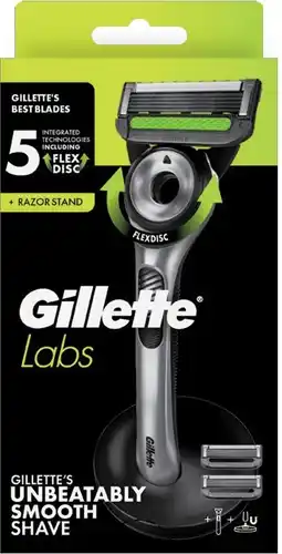 Coles Gillette Labs Men's Razor Kit with 2 Refill Blades 1 Pack offer