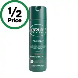 Woolworths Brut Original 72 hour Antiperspirant Deodorant 130g offer