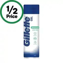 Woolworths Gillette Shaving Gel 195g offer