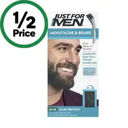 Woolworths Just For Men Moustache & Beard Hair Colour offer