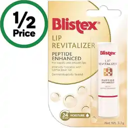 Woolworths Blistex Lip Revitalizer Peptide Enhanced Lip Balm 3.7g offer