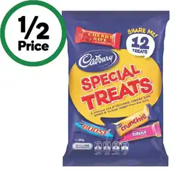 Woolworths Cadbury Special Treats Share Pack 180g Pk 12 offer