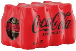 Coles Coca-Cola Zero Sugar Soft Drink 12x300mL offer