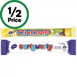 Woolworths Cadbury Freddo, Caramello, Chomp or Curly Wurly Bars 21.5-35g offer