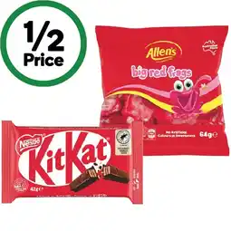 Woolworths Nestlé Medium Bars or Allen’s Frogs offer