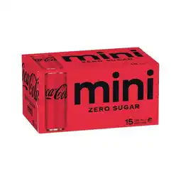 Woolworths Coca-Cola Classic or Zero Sugar Mini Cans offer
