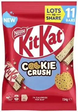 Coles Nestlé Kit Kat Cookie Crush Fun Size 154g offer