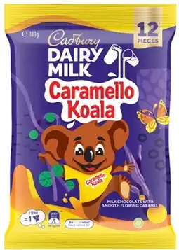 Coles Cadbury Caramello Koala Sharepack 180g offer