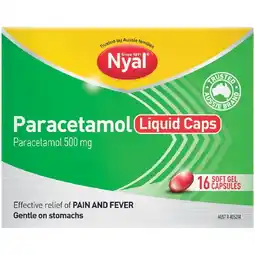 Woolworths Nyal Paracetamol Liquid Capsules Pk 16† offer