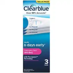 Woolworths Clearblue Early Detection Pregnancy Test Kit Pk 3 offer
