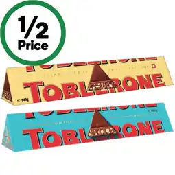 Woolworths Toblerone 340-360g offer